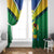 Brazil Canarinho Football Custom Window Curtain Bora Brasil! Go Brazil!