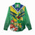 Brazil Canarinho Football Custom Women Casual Shirt Bora Brasil! Go Brazil!