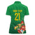 Brazil Canarinho Football Custom Women Polo Shirt Bora Brasil! Go Brazil!