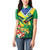 Brazil Canarinho Football Custom Women Polo Shirt Bora Brasil! Go Brazil!