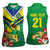 Brazil Canarinho Football Custom Women Sleeveless Polo Shirt Bora Brasil! Go Brazil!