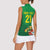 Brazil Canarinho Football Custom Women Sleeveless Polo Shirt Bora Brasil! Go Brazil!