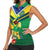 Brazil Canarinho Football Custom Women Sleeveless Polo Shirt Bora Brasil! Go Brazil!