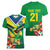 Brazil Canarinho Football Custom Women V-Neck T-Shirt Bora Brasil! Go Brazil!