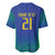 Brazil Canarinho Custom Baseball Jersey Macaw Mascot with Brazil Flag Colors