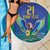 Brazil Canarinho Custom Beach Blanket Macaw Mascot with Brazil Flag Colors