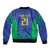 Brazil Canarinho Custom Bomber Jacket Macaw Mascot with Brazil Flag Colors