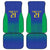 Brazil Canarinho Custom Car Mats Macaw Mascot with Brazil Flag Colors