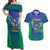 Brazil Canarinho Custom Couples Matching Off Shoulder Maxi Dress and Hawaiian Shirt Macaw Mascot with Brazil Flag Colors