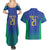 Brazil Canarinho Custom Couples Matching Summer Maxi Dress and Hawaiian Shirt Macaw Mascot with Brazil Flag Colors