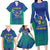 Brazil Canarinho Custom Family Matching Long Sleeve Bodycon Dress and Hawaiian Shirt Macaw Mascot with Brazil Flag Colors