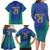 Brazil Canarinho Custom Family Matching Long Sleeve Bodycon Dress and Hawaiian Shirt Macaw Mascot with Brazil Flag Colors