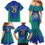 Brazil Canarinho Custom Family Matching Mermaid Dress and Hawaiian Shirt Macaw Mascot with Brazil Flag Colors