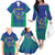 Brazil Canarinho Custom Family Matching Off The Shoulder Long Sleeve Dress and Hawaiian Shirt Macaw Mascot with Brazil Flag Colors