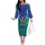 Brazil Canarinho Custom Family Matching Off The Shoulder Long Sleeve Dress and Hawaiian Shirt Macaw Mascot with Brazil Flag Colors