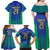 Brazil Canarinho Custom Family Matching Off Shoulder Maxi Dress and Hawaiian Shirt Macaw Mascot with Brazil Flag Colors