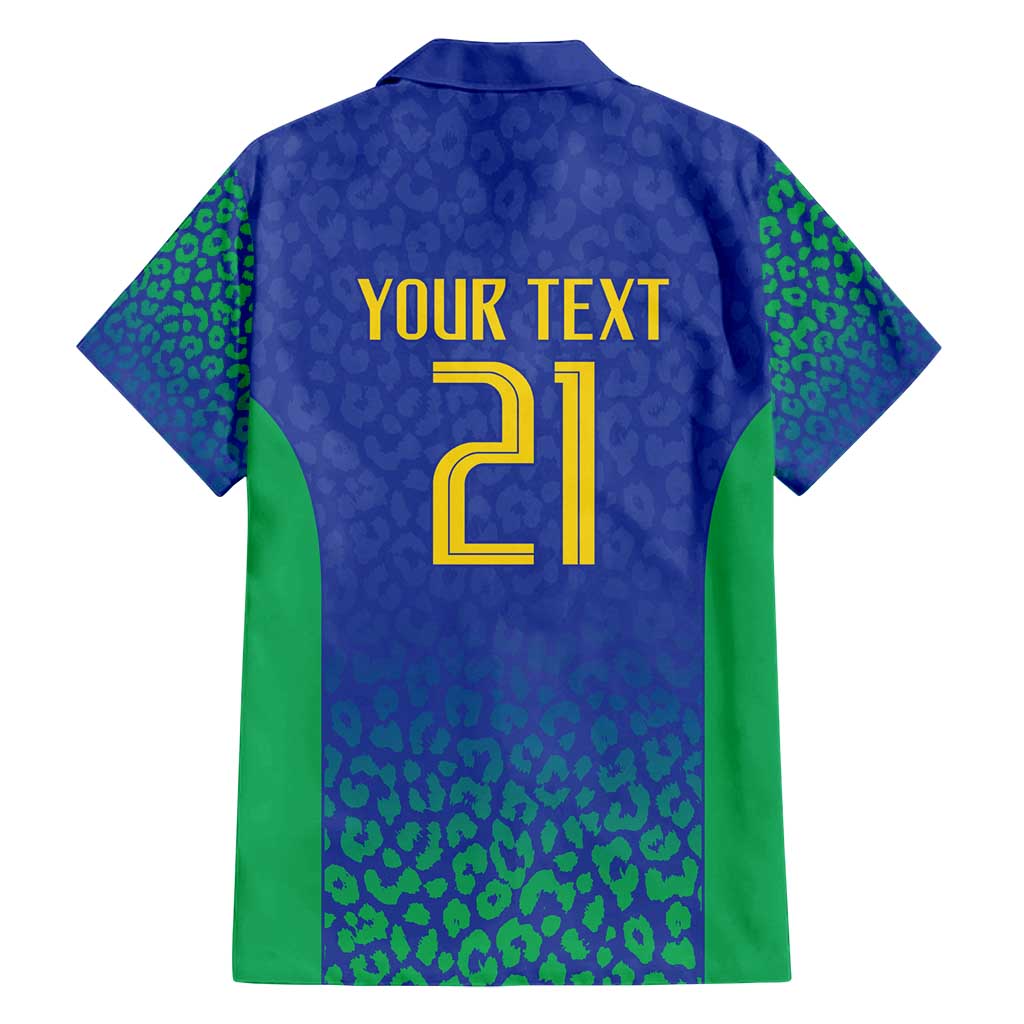 Brazil Canarinho Custom Family Matching Off Shoulder Maxi Dress and Hawaiian Shirt Macaw Mascot with Brazil Flag Colors