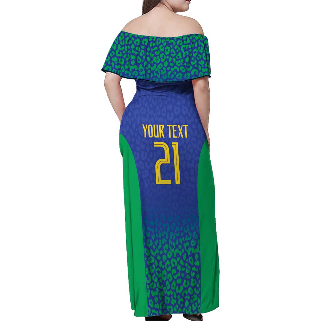 Brazil Canarinho Custom Family Matching Off Shoulder Maxi Dress and Hawaiian Shirt Macaw Mascot with Brazil Flag Colors