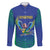 Brazil Canarinho Custom Family Matching Off Shoulder Short Dress and Hawaiian Shirt Macaw Mascot with Brazil Flag Colors