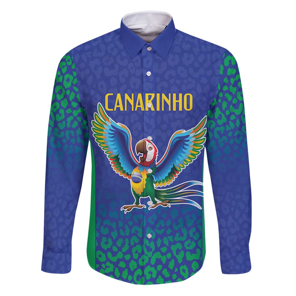 Brazil Canarinho Custom Family Matching Puletasi and Hawaiian Shirt Macaw Mascot with Brazil Flag Colors
