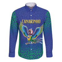 Brazil Canarinho Custom Family Matching Puletasi and Hawaiian Shirt Macaw Mascot with Brazil Flag Colors