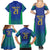 Brazil Canarinho Custom Family Matching Summer Maxi Dress and Hawaiian Shirt Macaw Mascot with Brazil Flag Colors