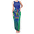 Brazil Canarinho Custom Family Matching Tank Maxi Dress and Hawaiian Shirt Macaw Mascot with Brazil Flag Colors