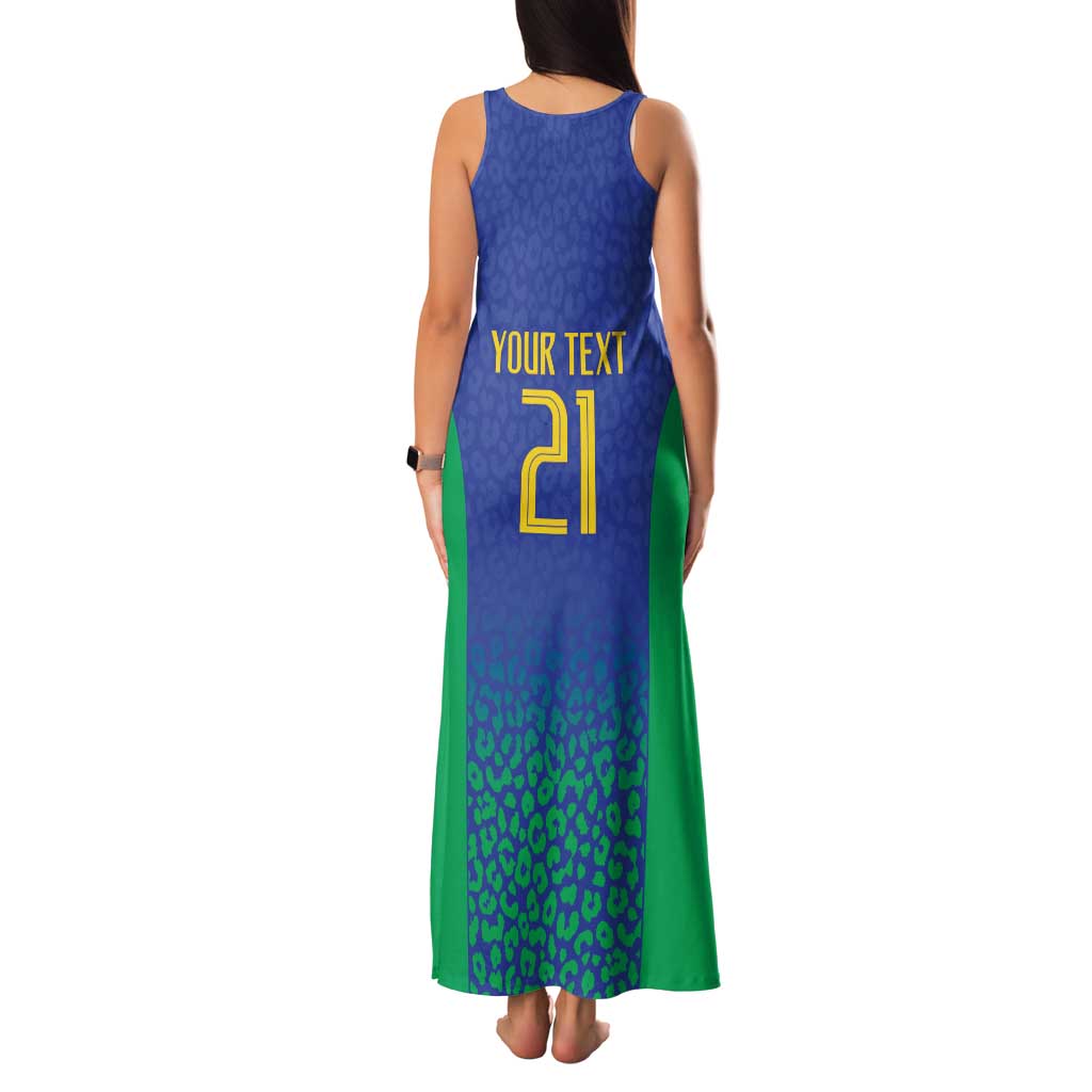 Brazil Canarinho Custom Family Matching Tank Maxi Dress and Hawaiian Shirt Macaw Mascot with Brazil Flag Colors