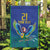 Brazil Canarinho Custom Garden Flag Macaw Mascot with Brazil Flag Colors