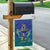 Brazil Canarinho Custom Garden Flag Macaw Mascot with Brazil Flag Colors