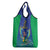 Brazil Canarinho Custom Grocery Bag Macaw Mascot with Brazil Flag Colors