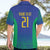 Brazil Canarinho Custom Hawaiian Shirt Macaw Mascot with Brazil Flag Colors