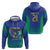 Brazil Canarinho Custom Hoodie Macaw Mascot with Brazil Flag Colors