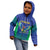 Brazil Canarinho Custom Kid Hoodie Macaw Mascot with Brazil Flag Colors