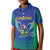 Brazil Canarinho Custom Kid Polo Shirt Macaw Mascot with Brazil Flag Colors