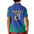 Brazil Canarinho Custom Kid Polo Shirt Macaw Mascot with Brazil Flag Colors