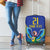 Brazil Canarinho Custom Luggage Cover Macaw Mascot with Brazil Flag Colors