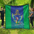 Brazil Canarinho Custom Quilt Macaw Mascot with Brazil Flag Colors