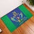 Brazil Canarinho Custom Rubber Doormat Macaw Mascot with Brazil Flag Colors
