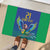 Brazil Canarinho Custom Rubber Doormat Macaw Mascot with Brazil Flag Colors