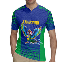 Brazil Canarinho Custom Rugby Jersey Macaw Mascot with Brazil Flag Colors
