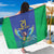 Brazil Canarinho Custom Sarong Macaw Mascot with Brazil Flag Colors