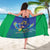 Brazil Canarinho Custom Sarong Macaw Mascot with Brazil Flag Colors