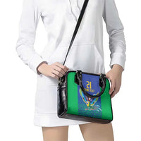 Brazil Canarinho Custom Shoulder Handbag Macaw Mascot with Brazil Flag Colors