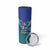 Brazil Canarinho Custom Skinny Tumbler Macaw Mascot with Brazil Flag Colors