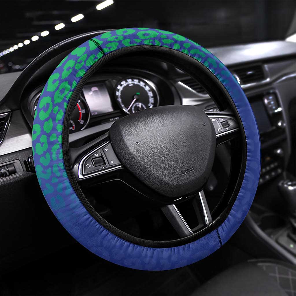 Brazil Canarinho Steering Wheel Cover Macaw Mascot with Brazil Flag Colors