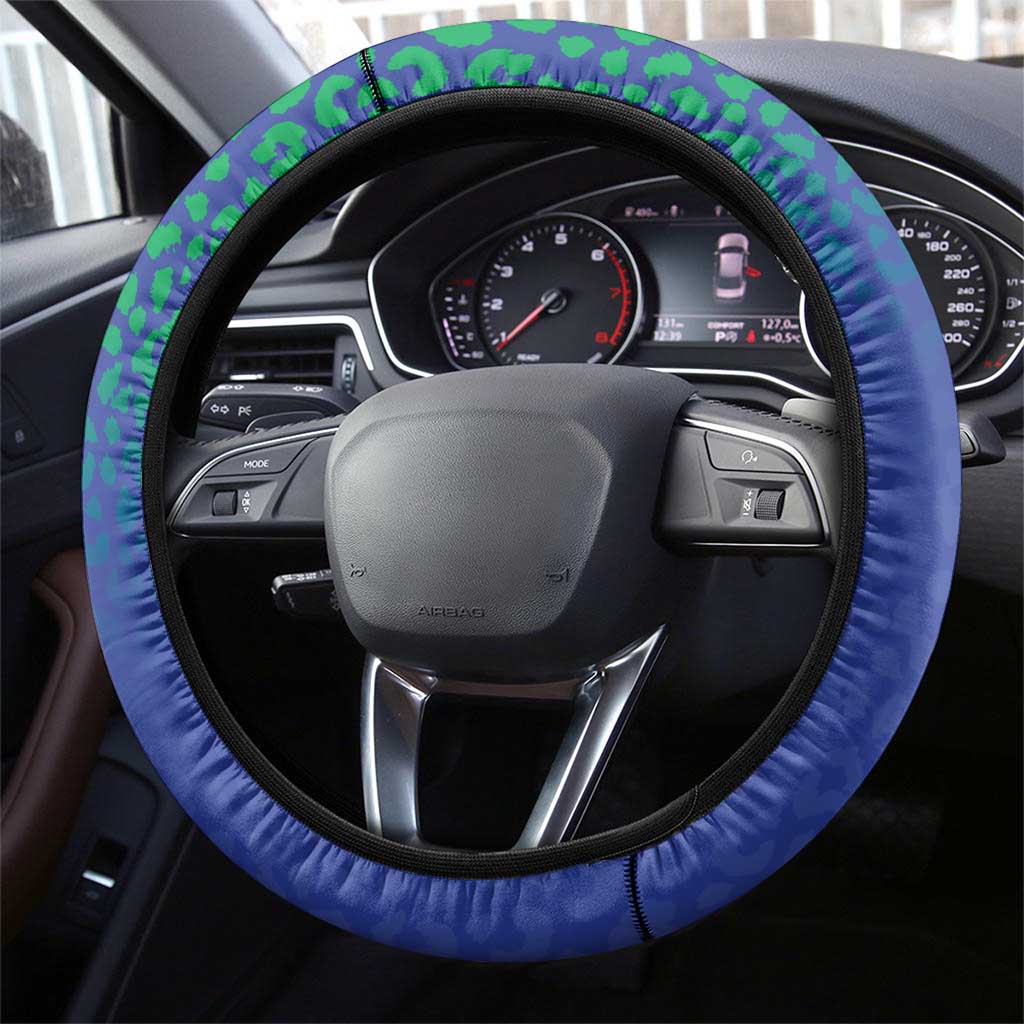 Brazil Canarinho Steering Wheel Cover Macaw Mascot with Brazil Flag Colors