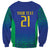 Brazil Canarinho Custom Sweatshirt Macaw Mascot with Brazil Flag Colors