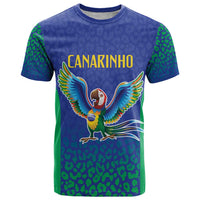 Brazil Canarinho Custom T Shirt Macaw Mascot with Brazil Flag Colors