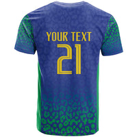 Brazil Canarinho Custom T Shirt Macaw Mascot with Brazil Flag Colors